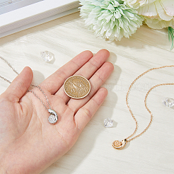 2шт. 2 цвета ожерелья с подвесками из ракушек&nbsp;NJEW-FI0001-37