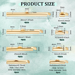 56 шт. 8 шт. застежка-скоба из нержавеющей стали 304 с защелкой на конце STAS-BC0003-54