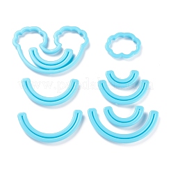 9шт пластиковый набор для резки помады с радугой и облаком DIY-K032-19