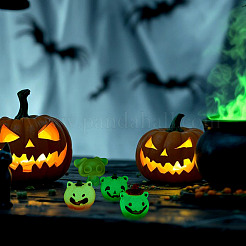 20 stücke 2 arten halloween leuchtende harz display dekoration&nbsp;DJEW-TA0001-34