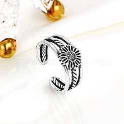 Кольца-манжеты из стерлингового серебра в тибетском стиле для женщин FS-WG2912B-01