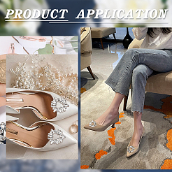 1 пара пряжек для обуви из сплава со стразами FIND-GF0005-99