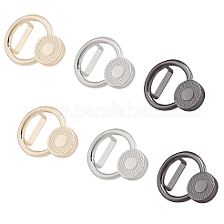 6 шт. 3-цветная фурнитура из сплава&nbsp;PALLOY-WR0001-09