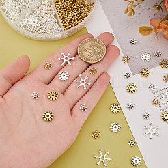 Тибетском стиле сплав Шарики прокладки FIND-PH0021-64