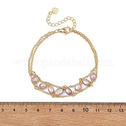 Braccialetti di catene portacavi in ottone&nbsp;BJEW-JB14220-01