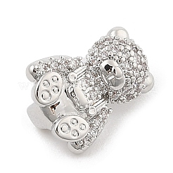 Латунные микро проложить кубического циркония слайд подвески ZIRC-I068-13P