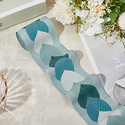 3 м полиэстеровая жаккардовая лента в виде листьев для аксессуаров одежды OCOR-CY0002-12A