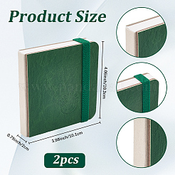 2 Aquarell-Skizzenbücher aus Kunstleder&nbsp;AJEW-SP0004-20