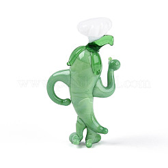 Декоративные элементы ручной работы из стекла в виде мультяшного перца для демонстрации шеф-повара.&nbsp;LAMP-T025-13B