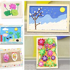 Панели холста картины дерева WOOD-WH0109-07