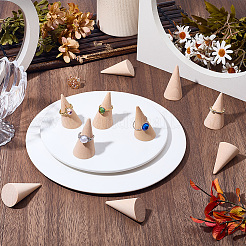 10 espositore per anelli in legno naturale&nbsp;RDIS-SC0001-06