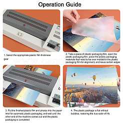 120 шт. 6-х видов пластиковых термоламинирующих пакетов AJEW-PH0004-04