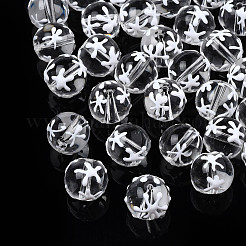 Прозрачные стеклянные бусины GLAA-TAC0010-05