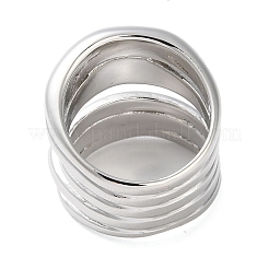 Многослойные кольца из сплава для женщин RJEW-K277-02P