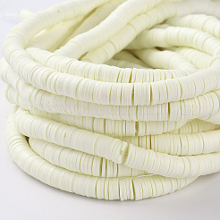 Плоские круглые бусины из глины ручной работы полимерные&nbsp;CLAY-R067-6.0mm-21