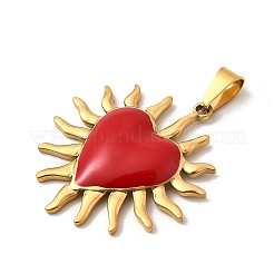 Подвески из нержавеющей стали 304 с эмалью&nbsp;STAS-Z158-01G-02