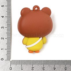 Anhänger aus Plastik mit Cartoon-Entchen&nbsp;LS-FIND-R100-03A