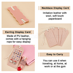 Серьги и ожерелье из искусственной кожи&nbsp;EDIS-OC0001-05