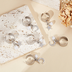 Кольца-манжеты из нержавеющей стали 304 RJEW-UN00021