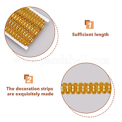 Лента из полиэстера с эффектом металлик&nbsp;OCOR-WH0060-52B