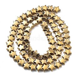 Гальванические нити из синтетических немагнитных гематитовых бусин G-B132-D01-01A