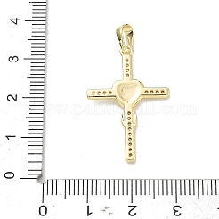 Pendentifs en laiton zircon cubique transparent&nbsp;CU-CBADD0C-05G-01