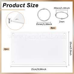 2шт акриловый держатель для наклеек ODIS-BC0001-18A