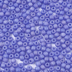Perline di vetro satinato colori&nbsp;SEED-S040-02A-01