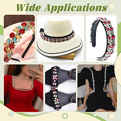 4 шт. 4-х цветные цепочки из смоляных страз RB-NB0001-26