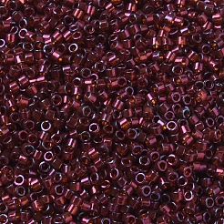 MIYUKIデリカビーズ  シリンダー  日本製シードビーズ  11/0  （db0120)ダークトパーズクラレット光沢  1.3x1.6mm  穴：0.8mm  約2000PCS /ボトル  10 G /ボトル&nbsp;SEED-JP0008-DB0120