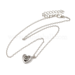 Я люблю тебя на 100 языке стеклянное проекционное ожерелье&nbsp;LS-NJEW-M204-01A-P