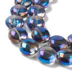 Прозрачные гальванические стеклянные бусины&nbsp;EGLA-P049-01A-FR02