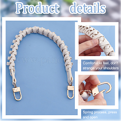 Плетеные ручки сумки из искусственной кожи&nbsp;FIND-WH0135-45C