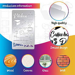 Трафареты для штампов из нержавеющей стали DIY-WH0242-211