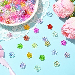 200 шт прозрачные акриловые бусины&nbsp;PACR-YW0001-47