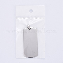 Grands pendentifs en acier inoxydable 304 résistant au ternissement&nbsp;LS-STAS-I140-19B-S