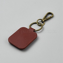 Прямоугольный держатель для кольца из искусственной кожи подвеска украшение&nbsp;AJEW-WH20054-027C