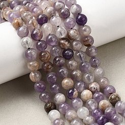 Нити из натуральных шевронных аметистовых бусин&nbsp;G-L552H-06A