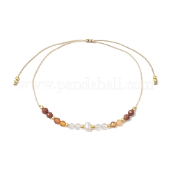 Регулируемые браслеты из натурального сердолика BJEW-JB11619-01