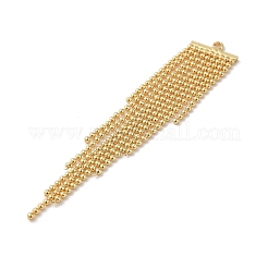 Pendentif pompons chaînes boules en laiton&nbsp;KK-K276-01G