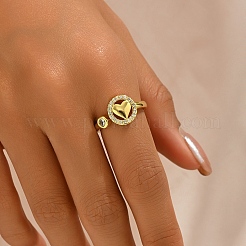 Манжеты из латуни с микро паве кубический цирконий для женщин UD9678-4