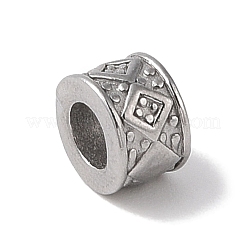 Perline in acciaio inossidabile 304 anti-ossidazione&nbsp;STAS-Z058-03P-05