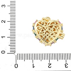 Латунные микропроволочные кубические циркониевые медальоны KK-A263-02G