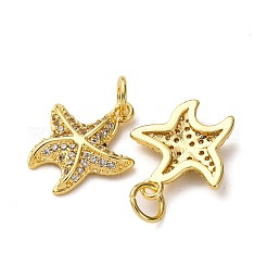 Pendentifs avec zircon cubiques à micro-pavés en laiton&nbsp;KK-A271-02G-G