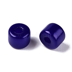 Непрозрачный стеклянный бисер с краской для выпечки SEED-T008-02V