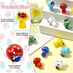 12шт 6 цвета бусины лэмпворк ручной работы&nbsp;LAMP-CJ0002-29