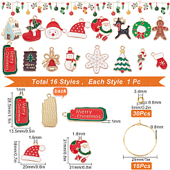 Наборы для изготовления рождественских винных бокалов своими руками&nbsp;DIY-SC0018-87