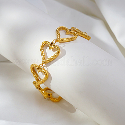 Стильные браслеты-цепочки из нержавеющей стали в форме сердца для женщин OP5600