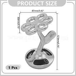 Portacepillos de dientes de porcelana con forma de flor&nbsp;AJEW-WH0077-243B