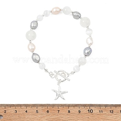 Armbänder aus ABS-Kunststoff mit Imitationsperlen&nbsp;BJEW-JB13802